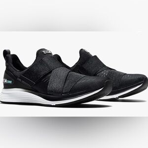 Women’s Latus TIEMCORE Jet Black Training Sneakers, Size 7